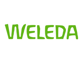 logo weleda no sfondo